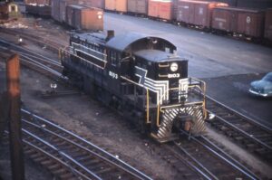 New York Central System | Boston, Massachusetts | Alco RS1 #8103 diesel-electric locomotive | November 24, 1964 | John Dziobko, Jr. photograph | Richard Prince collection