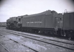 New York Central System | Buffalo, New York | Alco Class J3 #5207 Hudson steam locomotive | 1956 | Kevion Mugridge photograph / collection