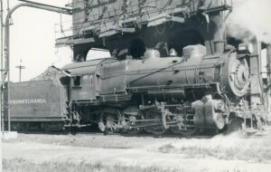 Pennsylvania Railroad | Ebeneezer, New York | Class H9sa 2-8-0 #7021 steam locomotive | October 5, 1935 | T.M. Flattley, Jr. photograph | Francis B. Landenberger Palmer collection
