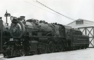 Pennsylvania Railroad | Strasburg, Pennsylvania | Juniata Works G5 4-6-0 #5741 steam locomotive | at Strasburg Railroad | 1968 | Ed Kaspriske photograph / collection