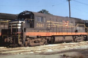 Penn Central Transportation Company | ex – New York, New Haven & Hartford | Maybrook, New York | GE U25B #2682 diesel-electric locomotive | September 20, 1970 | Richard R. Wallin photograph | Charles Anderson collectionin