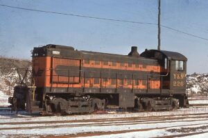 Youngstown and Northern Railroad | Cleveland, Ohio | Alco S4 #226 diesel-electric locomotive | ex B&LE 226 | December 5, 1976 | David Hamley photograph | Stephen Timko collection