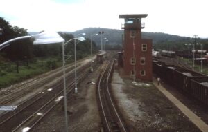 Baltimore and Ohio Railroad | Cumberland, Ohio | Yard Hump and Control Tower | July 25, 1976 | Dick Flock photograph / collection
