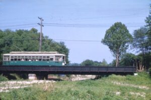 Capital Transit Company | Glen Echo, Maryland | Streetcar #766 | Route 20 — Cabin John line | ERA Special | June 3, 1951 | Henry Libby photograph / collection