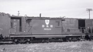 Delaware and Hudson Railway | Oneonta, New York | Wood sided transfer caboose #36029 | October 8, 1969 | H. B. Olsen photograph / collection
