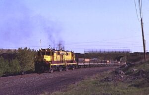 Erie Mining Company | Hoyt Lakes, Minnesota | Alco RS11 #7209 + 1 diesel-electric locomotives | Iron Ore Train | June 7, 1983 | Richard C. Anderson photograph | Stephen Timko colelction