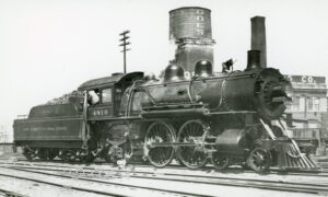 New York Central System | Elkhart, Indiana | Alco Class 4-4-2 #4810 steam locomotive | 1922 | Harold Vollrath photograph | Elmer Kremkow collection