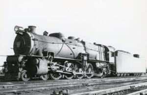 Pennsylvania Railroad | Chicago, Illinois | Juniata Works M1 4-8-2 #6991 steam locomotive | May 12, 1940 | T.M. Flattley photograph | Francis B. Landenberger Palmer collection