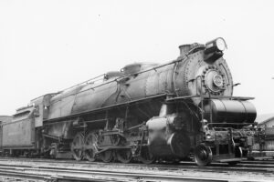 Pennsylvania Railroad | Erie, Pennsylvania | Alco Class N1s 2-10-2 #7008 steam locomotive | August 2, 1939 | T.M. Flattley, Jr. photograph | Francis B. Landenberger Palmer colelction
