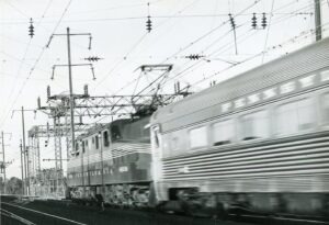 Pennsylvania Railroad | Rahway, New Jersey | Altoona Works GG1 #W4934 electric motor | Congressional | 1956 | Ed Kaspriske photograph / collection