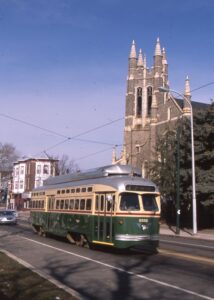 SEPTA | Southeastern Pennsylvania Transit Authority | PCC Streetcar #2332 | 50th and Chester | Wilmington Chapter Streetcar Charter | February 2, 2013 | Mitchell E. Dakelman photograph / collection