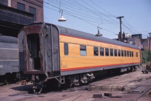 Union Pacific Railroad | Saint Louis, Missouri | Passenger coach #5508 | August 22, 1971 | Conniff Rail photo | Stephen Timko collection