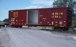 Wisconsin Central Railroad | North Fond-du-Lac, Wisconsin | Box car #25292 | Fresh paint | July 29, 1997 | Dick Flock photograph / collection