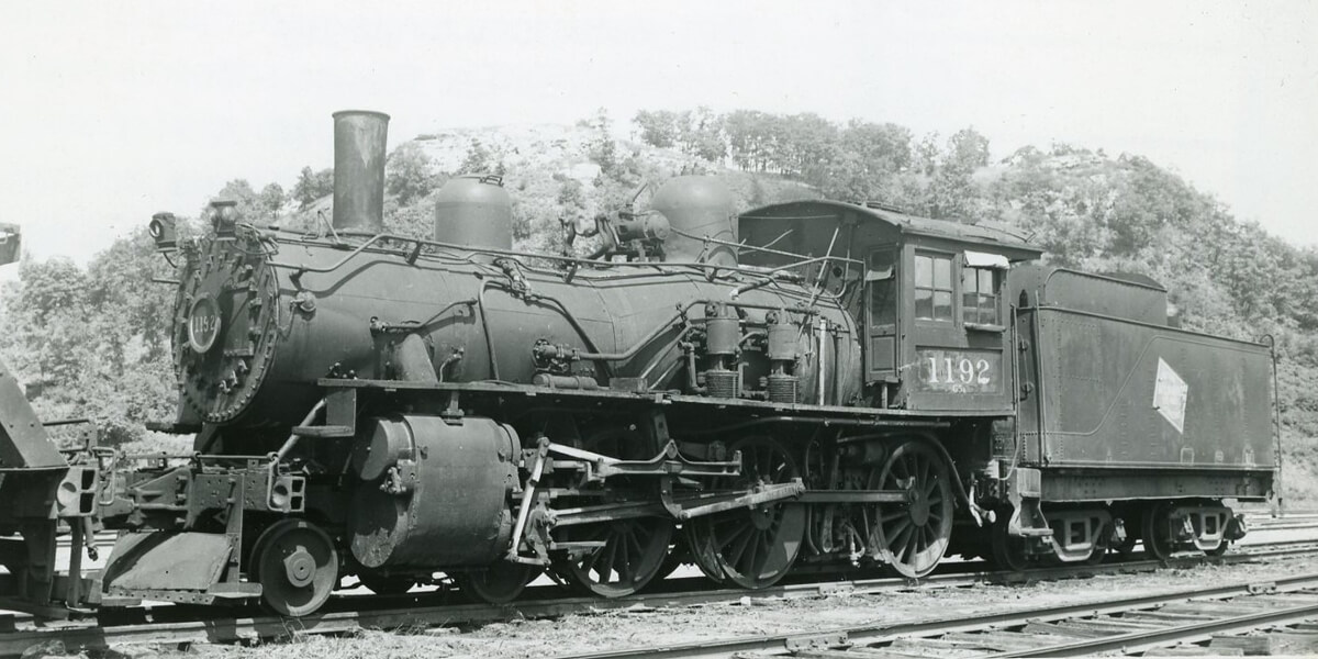 Chicago, Milwaukee, Saint Paul and Pacific Railroad | aka Milwaukee Road | Marquette, Iowa | Class 4-6-0 #1192 steam locomotive | August 1939 | Harold Vollrath photograph | Elmer Kremkow collection