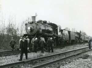 Canadian Pacific Railway | on Lehigh Valley | Flemington Junction, New Jersey | Class 4-6-0 #972 and FEC 4-6-2 #148 steam locomotives | Steam Tours Special Excursion | October 25, 1975 | Ed Kaspriske photograph / collection