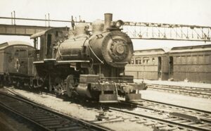 Erie Railroad | Jersey City | Class B-5 0-6-0 #51 steam switching locomotive | August 1941 | Fielding Lew Bowman photograph / collection