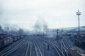 Pennsylvania Railroad | Altoona, Pennsylvania | General Yard View | 1954 | Bill Guyette photograph | Henry Libby collection