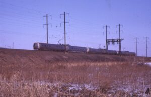 Penn Central Transportation Company | Secaucus, New Jersey | Budd-GE Metroliner express passenger train | January 1971 | Ken Kulick photograph / collection
