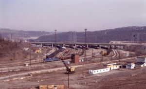 Union Railroad | Duquesne, Pennsylvania | Union Railroad general yard scene | February 19, 1982 | Dick Flock photograph / collection