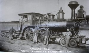 Worcester and Nashua Railroad | Worcester, Massachusetts | Class 4-4-0 #6 HARVARD Steam locomotive | 1857 | W&N Photograph | NRHS Collection