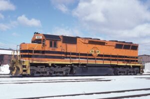 Buffalo and Rochester Railroad | Greenville, Pennsylvania | EMD SD45M #450 diesel-electric locomotive | ex SSW #9153 | March 11, 1999 | Gordon Lloyd, Jr. photograph | Stephen Timko collectionartch 11, 1999 | Gordon Lloyd, Jr. photograph | Stephen Timko collection