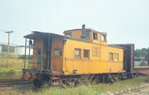 Maine Central Railroad | Bucksport, Maine | Caboose #661 | September 5, 1973 | H.B. Olsen photograph / collection