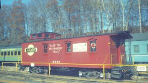 Morris County Central | Whippany, New Jersey | Caboose #19886 | Whippany Railroad Museum | December 5, 1971 | H.B. Olsen photograph / collection