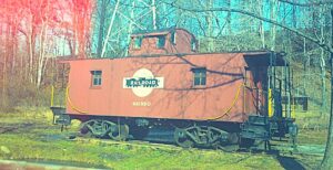 Morris County Central | Whippany, New Jersey | Caboose # 981590 | Whippany Rail Museum | December 5, 1971 | H.B. Olsen photograph / collection
