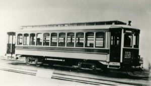 Public Service of New Jersey | Elizabethport, New Jersey | Stephenson Streetcar #1686 | 1908 | unknown photographer | North Jersey Chapter NRHS collection