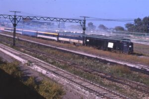 Amtrak | on Illinois Central | Penn Central Transportation Company | Chicago, Illinois | EMD E8a #4284 diesel-electric locomotive | September 1971 | Ken Kulick photograph / collection